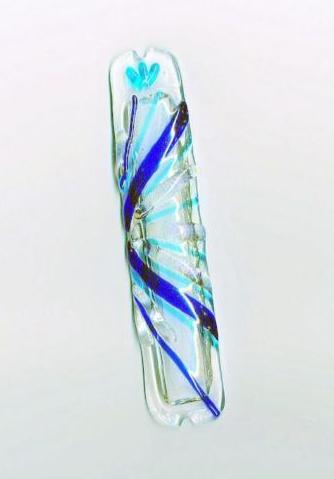 Burst of Blue Mezuzah (Petite)