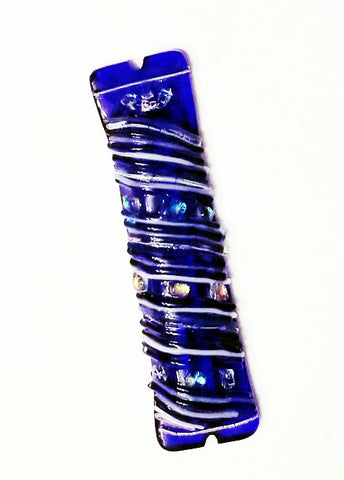 Regal Blue Petite Mezuzah