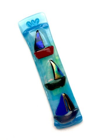 Lou's Sailboats Mezuzah