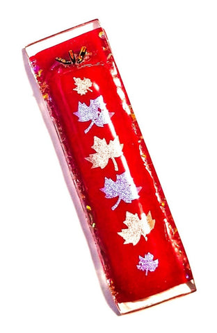 Maple Leaves Mezuzah