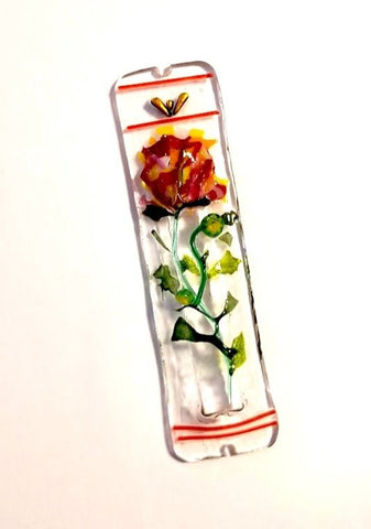 Blooming Rose Mezuzah