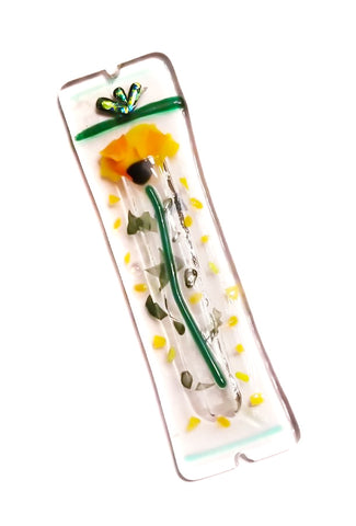 Oriental Golden Poppy Mezuzah