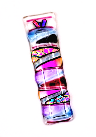 Pink and Purple Mezuzah