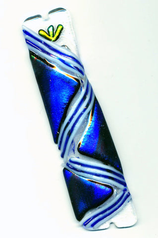 Blue Velvet Mezuzah