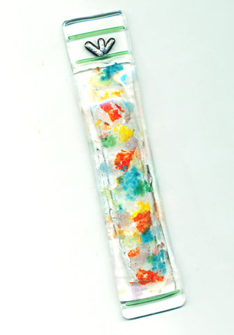 Paper Mâché Glass Mezuzah