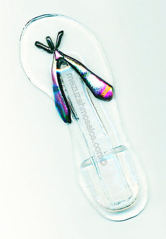 Pink Flipflop Mezuzah