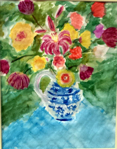 Watercolor: Delft Vase