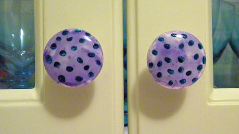 purple cabinet knobs